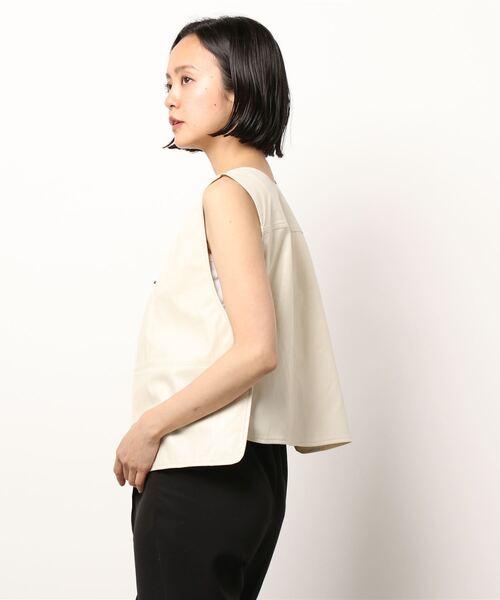 RETRO GIRL(レトロガール)の「ドット釦ベスト(ベスト・レディース・ブルー/オフホワイト/ブラック・FREE)」の18枚目の写真