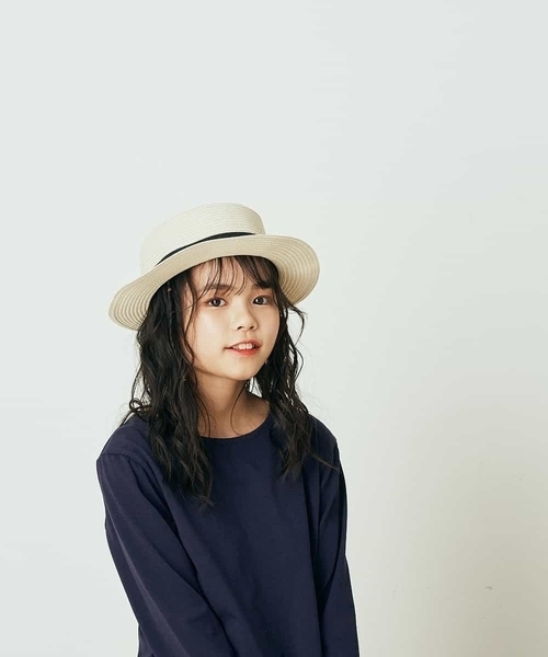 a.v.v（アーヴェヴェ）の「[KIDS]ブレードカンカン帽（ハット・キッズ・ベージュ/ブラウン・54）」の3枚目の写真