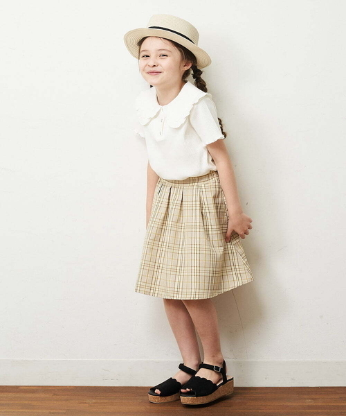 a.v.v（アーヴェヴェ）の「[KIDS]ブレードカンカン帽（ハット・キッズ・ベージュ/ブラウン・54）」の8枚目の写真