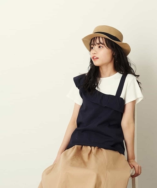 a.v.v（アーヴェヴェ）の「[KIDS]ブレードカンカン帽（ハット・キッズ・ベージュ/ブラウン・54）」の10枚目の写真