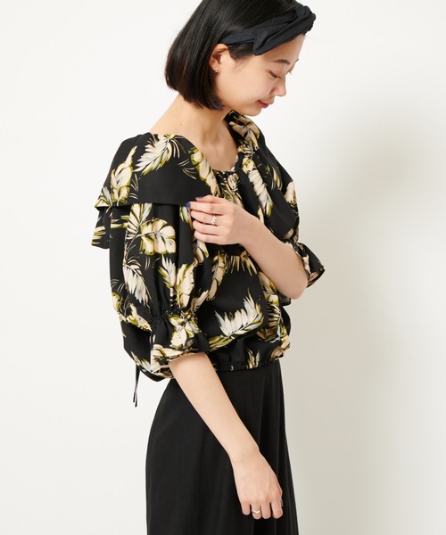 U by SPICK&SPAN(ユーバイスピックアンドスパン)の「2WAY フリルブラウス(シャツ/ブラウス・レディース・ホワイト/ブラック・FREE)」の19枚目の写真