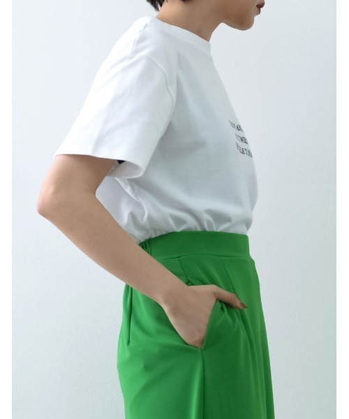 Re:EDIT(リエディ)の「メッセージロゴTシャツ(Tシャツ/カットソー・レディース・オレンジ/ホワイト/杢グレー/グリーン・LARGE/MEDIUM)」の17枚目の写真