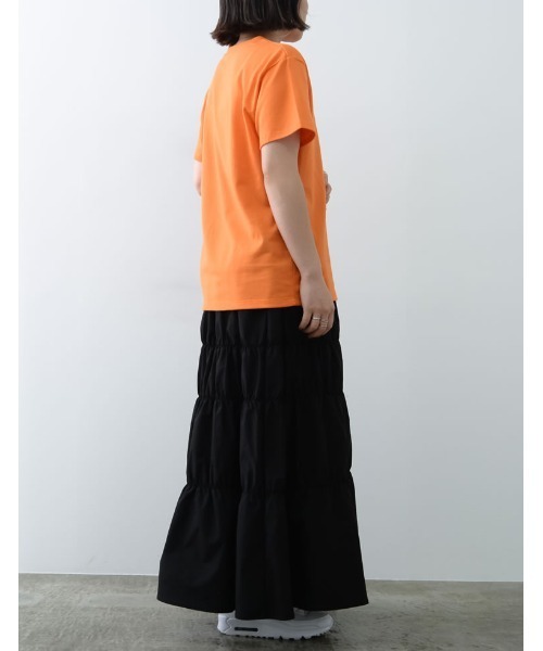 Re:EDIT(リエディ)の「メッセージロゴTシャツ(Tシャツ/カットソー・レディース・オレンジ/ホワイト/杢グレー/グリーン・LARGE/MEDIUM)」の21枚目の写真