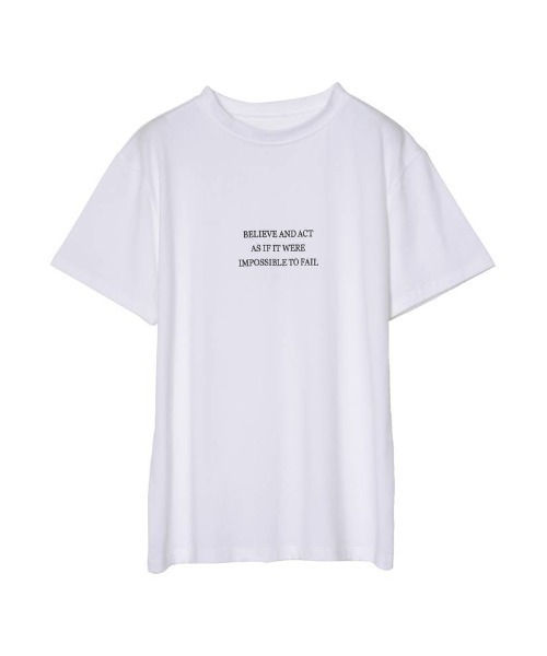 Re:EDIT(リエディ)の「メッセージロゴTシャツ(Tシャツ/カットソー・レディース・オレンジ/ホワイト/杢グレー/グリーン・LARGE/MEDIUM)」の22枚目の写真