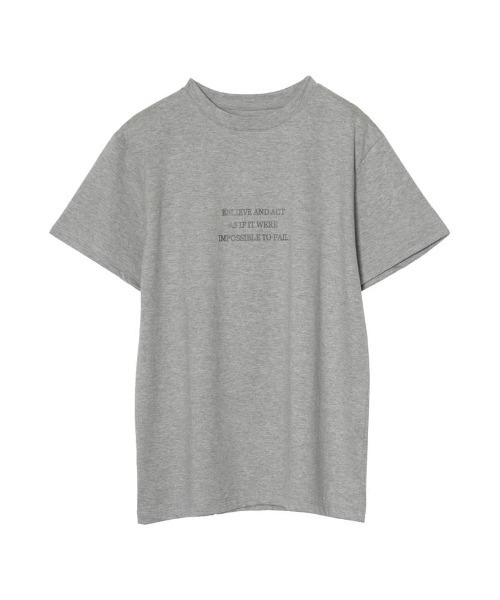 Re:EDIT(リエディ)の「メッセージロゴTシャツ(Tシャツ/カットソー・レディース・オレンジ/ホワイト/杢グレー/グリーン・LARGE/MEDIUM)」の13枚目の写真
