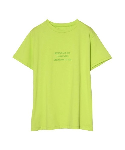 Re:EDIT(リエディ)の「メッセージロゴTシャツ(Tシャツ/カットソー・レディース・オレンジ/ホワイト/杢グレー/グリーン・LARGE/MEDIUM)」の16枚目の写真