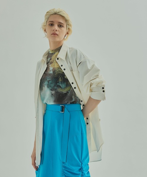 UNITED TOKYO（ユナイテッドトウキョウ）の「オーバーシャツ（シャツ/ブラウス・レディース・ホワイト/ピンク/グリーン・FREE）」の14枚目の写真