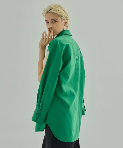 UNITED TOKYO（ユナイテッドトウキョウ）の「オーバーシャツ（シャツ/ブラウス・レディース・ホワイト/ピンク/グリーン・FREE）」の11枚目の写真