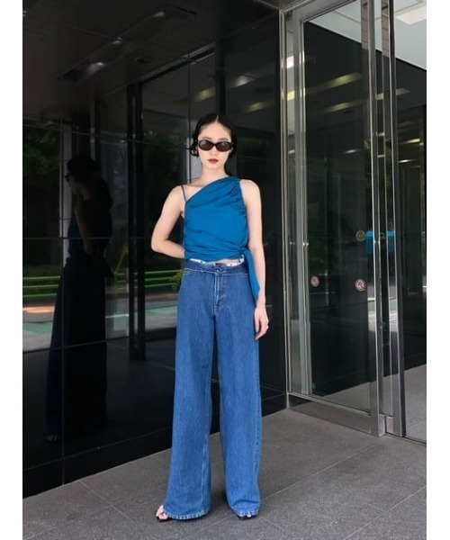 MOUSSY（マウジー）の「ASYMMETRY GATHERED トップス（タンクトップ