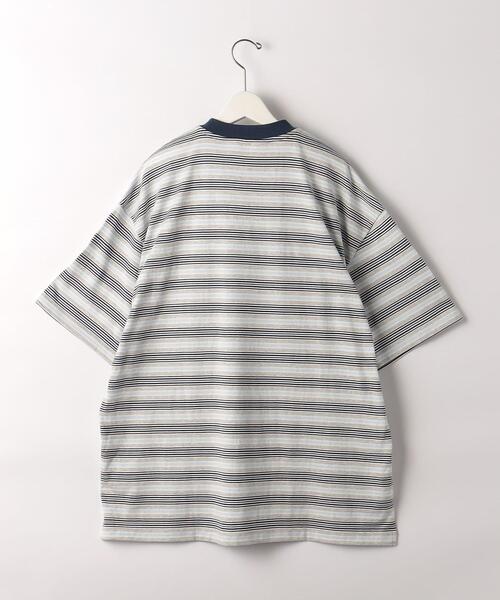 wonderland(ワンダーランド)の「<wonderland> BORDER TEE/Tシャツ(Tシャツ/カットソー・メンズ・グレー/ブラウン・1/0)」の3枚目の写真