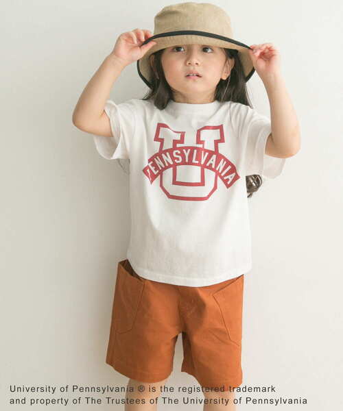 URBAN RESEARCH DOORS（アーバンリサーチドアーズ）の「『親子リンク』カレッジプリントTシャツ(KIDS)（Tシャツ/カットソー・キッズ・ホワイト系その他/ネイビー・105/135/120）」の10枚目の写真