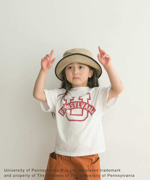 URBAN RESEARCH DOORS（アーバンリサーチドアーズ）の「『親子リンク』カレッジプリントTシャツ(KIDS)（Tシャツ/カットソー・キッズ・ホワイト系その他/ネイビー・105/135/120）」の4枚目の写真