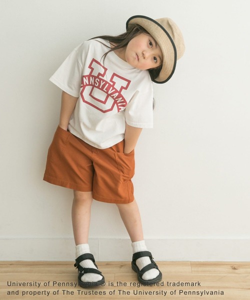 URBAN RESEARCH DOORS（アーバンリサーチドアーズ）の「『親子リンク』カレッジプリントTシャツ(KIDS)（Tシャツ/カットソー・キッズ・ホワイト系その他/ネイビー・105/135/120）」の21枚目の写真