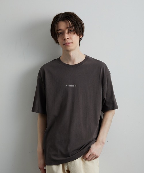 JUNRED（ジュンレッド）の「ノスタルジックグラフィックTシャツ（Tシャツ/カットソー・メンズ・ホワイト/チャコールグレー/カーキ・LL/M/L）」の4枚目の写真