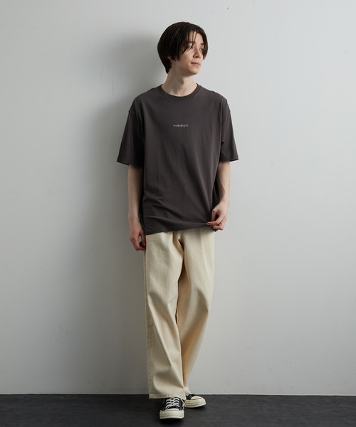 JUNRED（ジュンレッド）の「ノスタルジックグラフィックTシャツ（Tシャツ/カットソー・メンズ・ホワイト/チャコールグレー/カーキ・LL/M/L）」の10枚目の写真