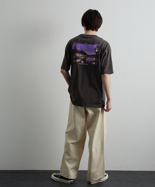 JUNRED（ジュンレッド）の「ノスタルジックグラフィックTシャツ（Tシャツ/カットソー・メンズ・ホワイト/チャコールグレー/カーキ・LL/M/L）」の11枚目の写真