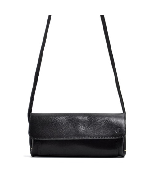 CLEDRAN（クレドラン）の「【本革 財布機能付き】CL3449 BAGU 2WAY WALLET SHOULDER（ショルダーバッグ・レディース・ブラック/キャメル/グリーン・FREE）」の2枚目の写真