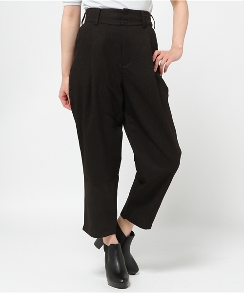 mystic（ミスティック）の「ワイドタックロングPT（その他パンツ・レディース・ブラック/サックスブルー/ネイビー/ベージュ/ブルー・ﾌﾘ-）」の2枚目の写真