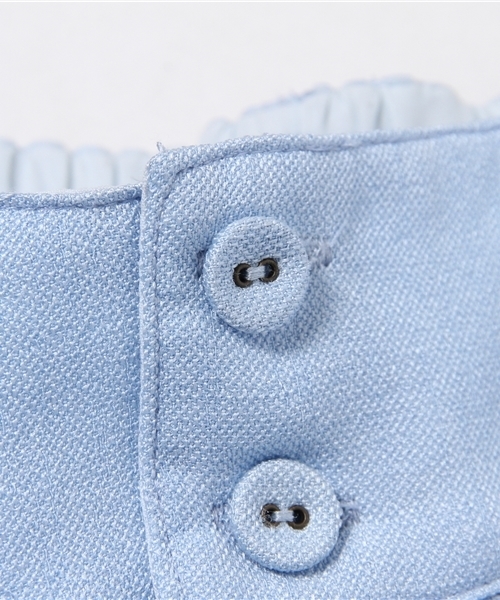 mystic（ミスティック）の「ワイドタックロングPT（その他パンツ・レディース・ブラック/サックスブルー/ネイビー/ベージュ/ブルー・ﾌﾘ-）」の9枚目の写真