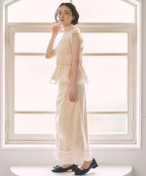 MIRO AMURETTE（ミロアミュレット）の「pale lady chiffon blouse（シャツ/ブラウス・レディース・ナチュラル・FREE）」の3枚目の写真