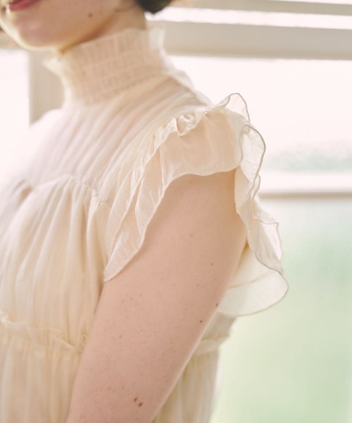 MIRO AMURETTE（ミロアミュレット）の「pale lady chiffon blouse（シャツ/ブラウス・レディース・ナチュラル・FREE）」の8枚目の写真