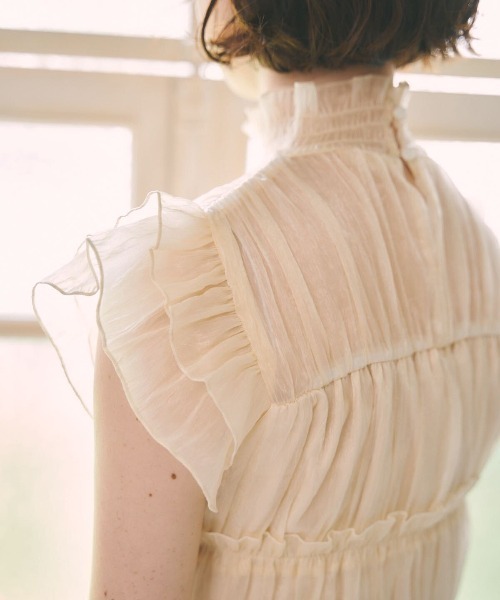 MIRO AMURETTE（ミロアミュレット）の「pale lady chiffon blouse（シャツ/ブラウス・レディース・ナチュラル・FREE）」の9枚目の写真