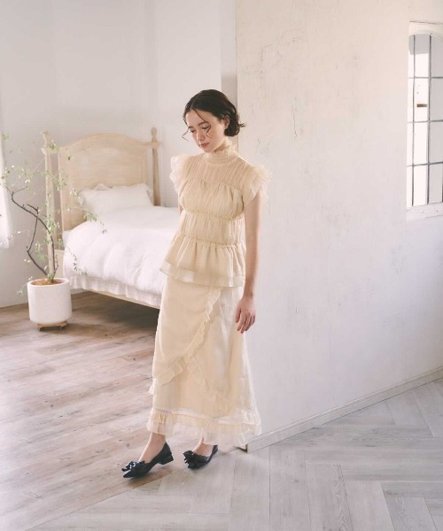 MIRO AMURETTE（ミロアミュレット）の「pale lady chiffon blouse（シャツ/ブラウス・レディース・ナチュラル・FREE）」の11枚目の写真