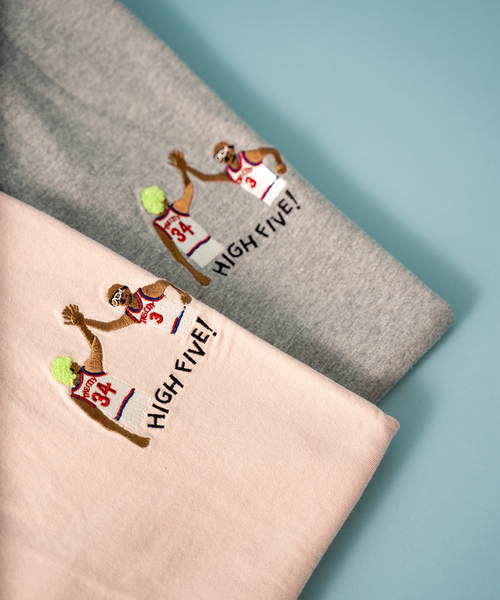 B.C STOCK(ベーセーストック)の「【3x3.EXE】 C/N-T-HIGH FIVE-(Tシャツ/カットソー・メンズ・ホワイト/グレー/ピンク/モスグリーン・SMALL/MEDIUM/LARGE/X-LARGE)」の20枚目の写真