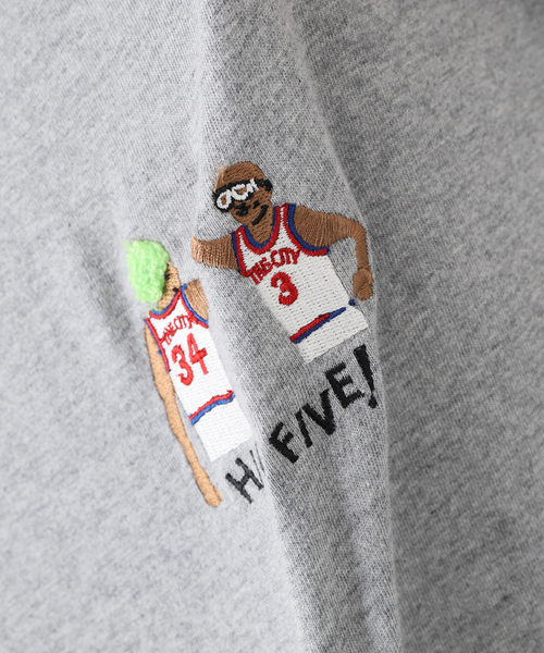 B.C STOCK(ベーセーストック)の「【3x3.EXE】 C/N-T-HIGH FIVE-(Tシャツ/カットソー・メンズ・ホワイト/グレー/ピンク/モスグリーン・SMALL/MEDIUM/LARGE/X-LARGE)」の22枚目の写真