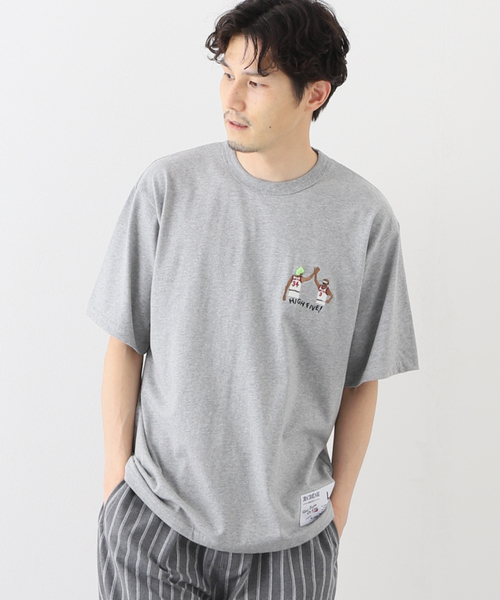 B.C STOCK(ベーセーストック)の「【3x3.EXE】 C/N-T-HIGH FIVE-(Tシャツ/カットソー・メンズ・ホワイト/グレー/ピンク/モスグリーン・SMALL/MEDIUM/LARGE/X-LARGE)」の7枚目の写真