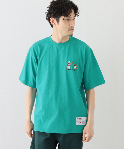 B.C STOCK(ベーセーストック)の「【3x3.EXE】 C/N-T-HIGH FIVE-(Tシャツ/カットソー・メンズ・ホワイト/グレー/ピンク/モスグリーン・SMALL/MEDIUM/LARGE/X-LARGE)」の19枚目の写真