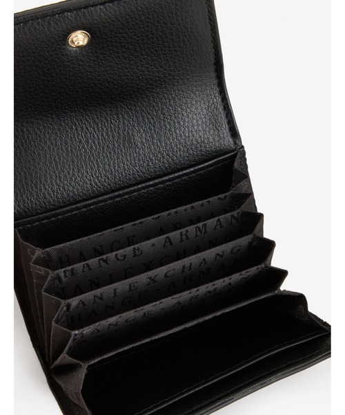 ARMANI EXCHANGE（アルマーニエクスチェンジ）の「【A|X アルマーニ エクスチェンジ】A|Xロゴストラップ　フラップカードホルダー（カードケース・レディース・ピンク/ブラック・FREE）」の11枚目の写真
