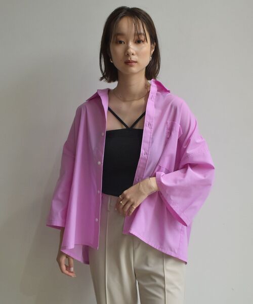 RETRO GIRL（レトロガール）の「アソート半袖SH（シャツ/ブラウス・レディース・オフホワイト/ピンク/グリーン系その他/ブルー系その他・FREE）」の6枚目の写真