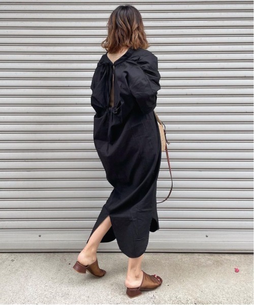 Bonjour Sagan（ボンジュールサガン）の「半袖ワンピース（ワンピース・レディース・ブラック・FREE）」の8枚目の写真