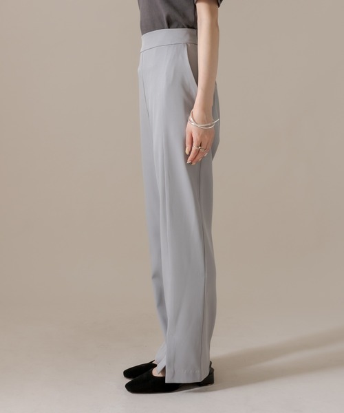 mline（エムライン）の「[mline] センタースリットパンツ（デニムパンツ・レディース・グレー/オリーブ/グリーン・2/1）」の17枚目の写真