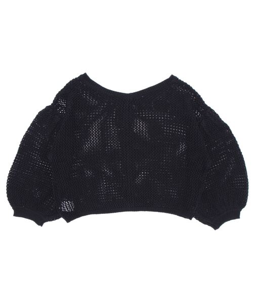 one way（ワンウェイ）の「タックスリーブメッシュカーデ（カーディガン/ボレロ・レディース・ホワイト/ブラック/ダークグリーン/ライトブラウン・FREE）」の5枚目の写真