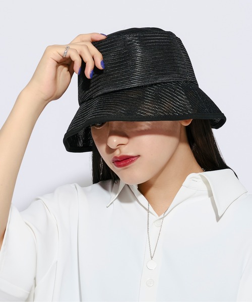 Ellno Loset(エルノロゼット)の「メッシュバケットハット(ハット・メンズ・ベージュ/ブラック・FREE)」の15枚目の写真