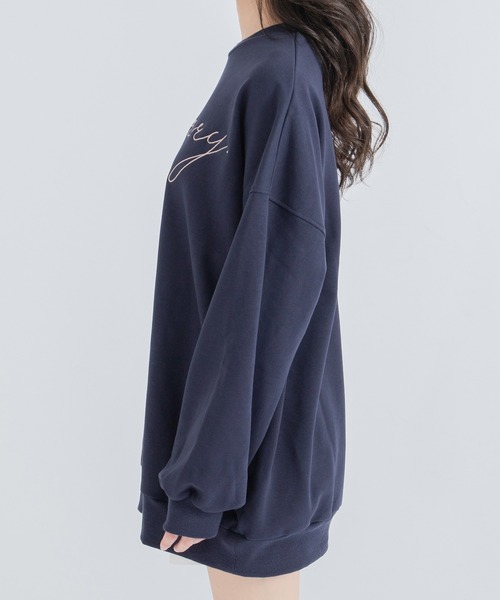 qumerry.（キュメリ）の「ロゴスウェットプルオーバー（スウェット・レディース・ホワイト/ネイビー/ブラウン・FREE）」の19枚目の写真