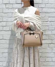 ソリッドリボントートバッグ