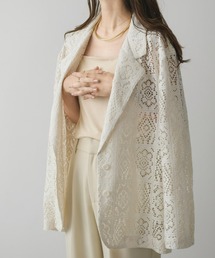 NEUNA | 【テーラード×レース】シアーパッチワークテーラードジャケット(テーラードジャケット)