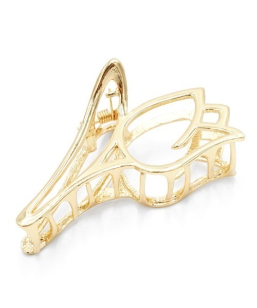 flower(フラワー)の「オーチューリップクリップ(バレッタ/ヘアクリップ・レディース・ゴールド・FREE)」の2枚目の写真