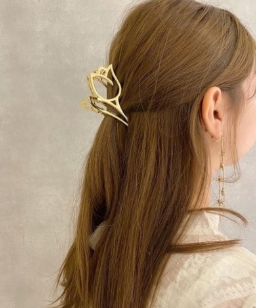 flower(フラワー)の「オーチューリップクリップ(バレッタ/ヘアクリップ・レディース・ゴールド・FREE)」の12枚目の写真