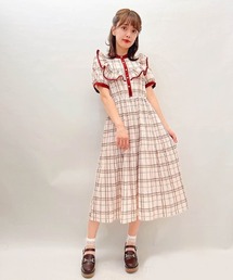 レトロチェックロングＯＰ