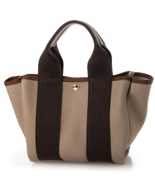 cache cache(カシュ カシュ)の「カシュカシュ cachecache / ショルダー付き2wayテープトートバッグS(トートバッグ・レディース・ブラック/ベージュ/グレー/アイボリー/ベージュ系その他・FREE)」の5枚目の写真