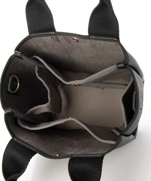 cache cache(カシュ カシュ)の「カシュカシュ cachecache / ショルダー付き2wayテープトートバッグS(トートバッグ・レディース・ブラック/ベージュ/グレー/アイボリー/ベージュ系その他・FREE)」の19枚目の写真