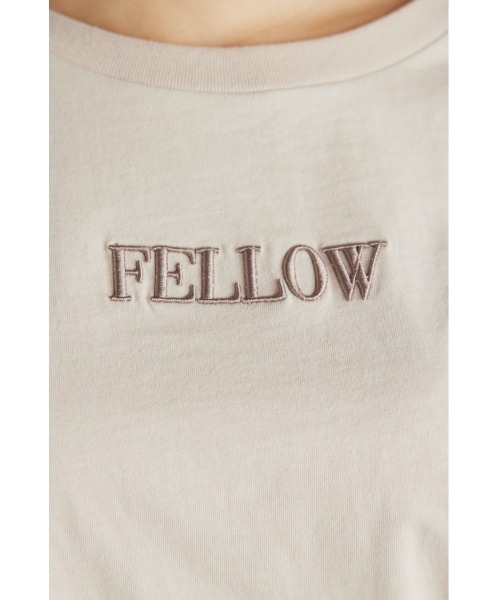 rienda(リエンダ)の「アームスリットロゴロングスリーブTシャツ(Tシャツ/カットソー・レディース・オレンジ/ベージュ/ブラック/パープル・FREE)」の13枚目の写真