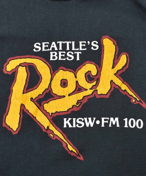【ヴィンテージ古着】80's SEATTLE'S BEST 'ROCK' / シアトルベスト ロック プリント Ｔシャツ（Tシャツ/カットソー）｜VINTAGE（ヴィンテージ）