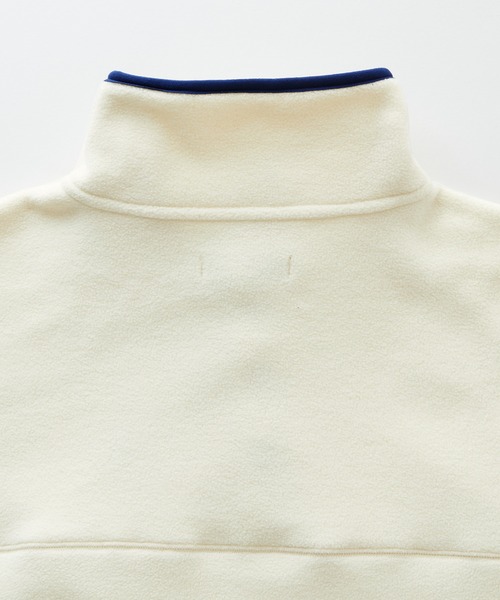 U.S. POLO ASSN.（ユーエスポロアッスン）の「U.S. POLO ASSN. / ユーエスポロアッスン 別注 ワンポイント刺繍 ビッグシルエットスナップボタンフリースプルオーバー（スウェット・レディース・ブルー/ブラック/パープル/アイボリー/グレイッシュベージュ/グリーン/ブラック系/オリーブ/オレンジ・M/L）」の14枚目の写真