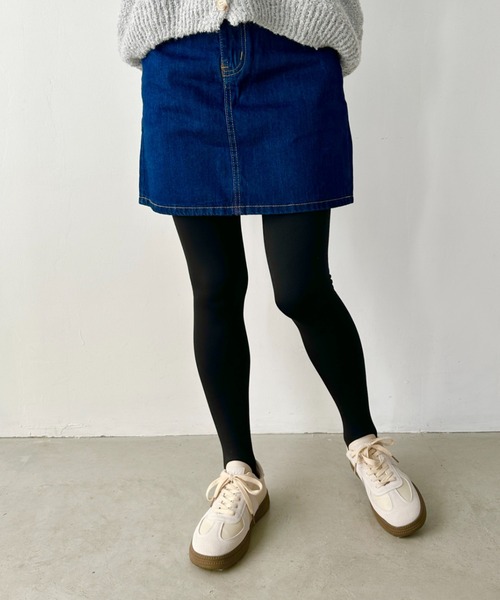 CLEA(クレア)の「裏起毛あったか着圧防寒厚手タイツ(タイツ/ストッキング・レディース・ブラック/ベージュ・FREE)」の7枚目の写真