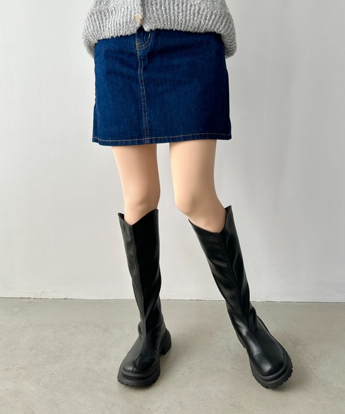 CLEA(クレア)の「裏起毛あったか着圧防寒厚手タイツ(タイツ/ストッキング・レディース・ブラック/ベージュ・FREE)」の12枚目の写真